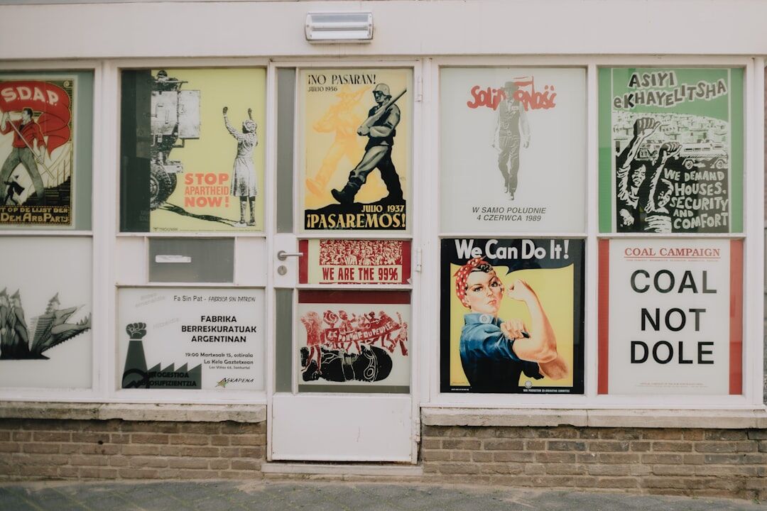 old marketing poster