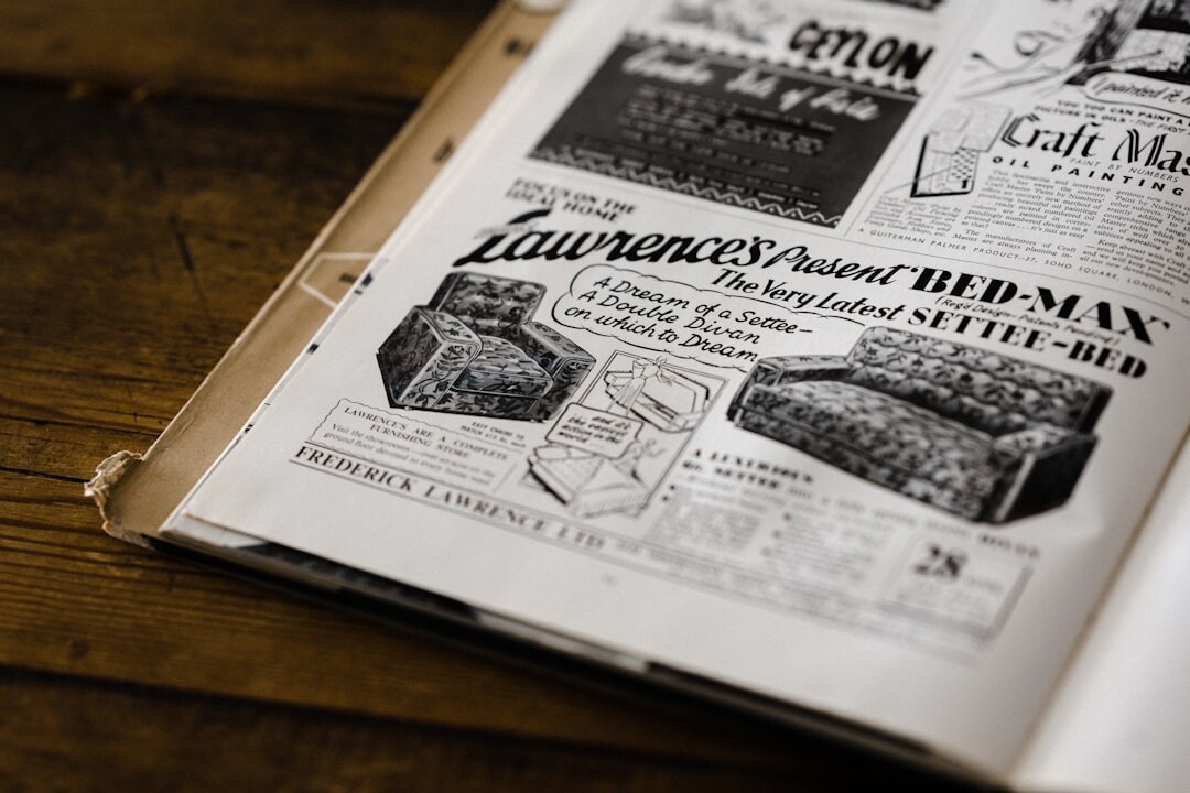 vintage newspaper ad